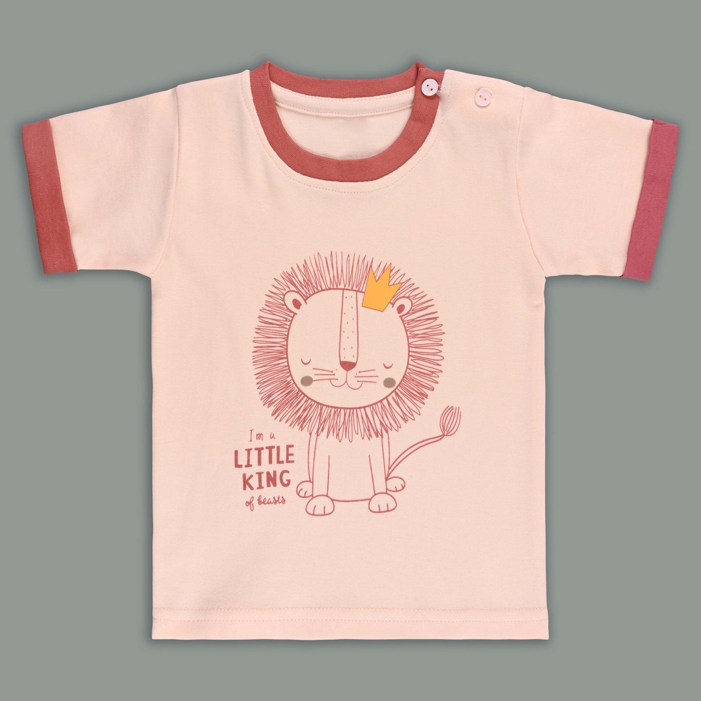 Boys Printed Cotton Tshirt and Shorts Set