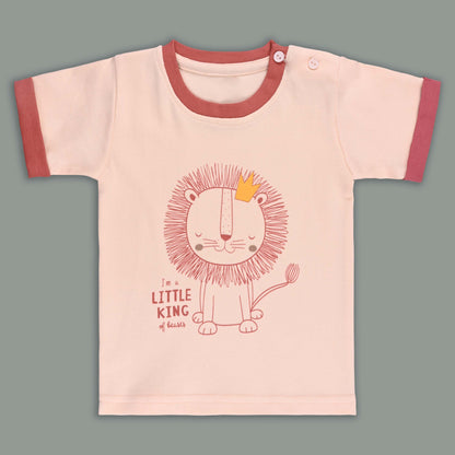 Boys Printed Cotton Tshirt and Shorts Set