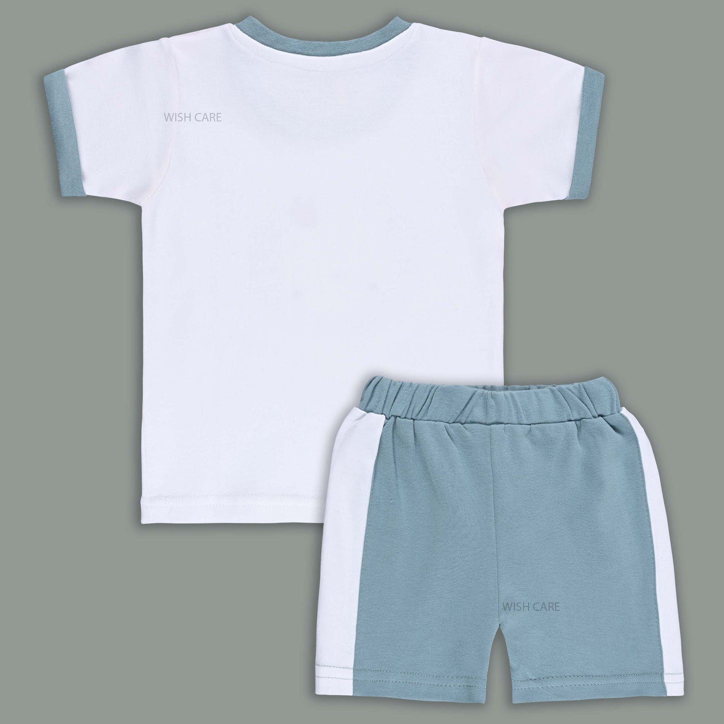 Boys Printed Cotton Tshirt and Shorts Set