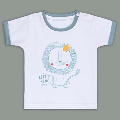 Boys Printed Cotton Tshirt and Shorts Set