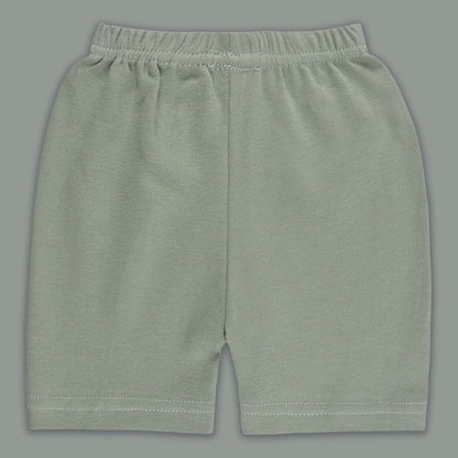 Boys Printed Cotton Tank Shirt and Shorts Set