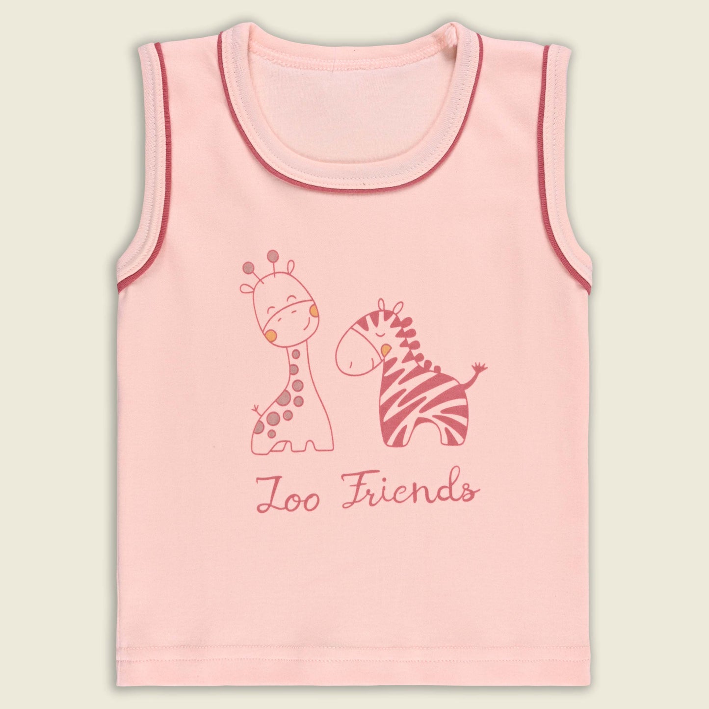 Boys Printed Cotton Tank Shirt and Shorts Set