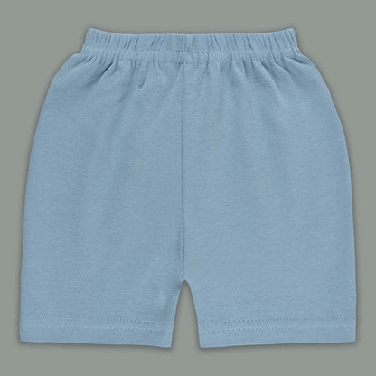 Boys Printed Cotton Tank Shirt and Shorts Set