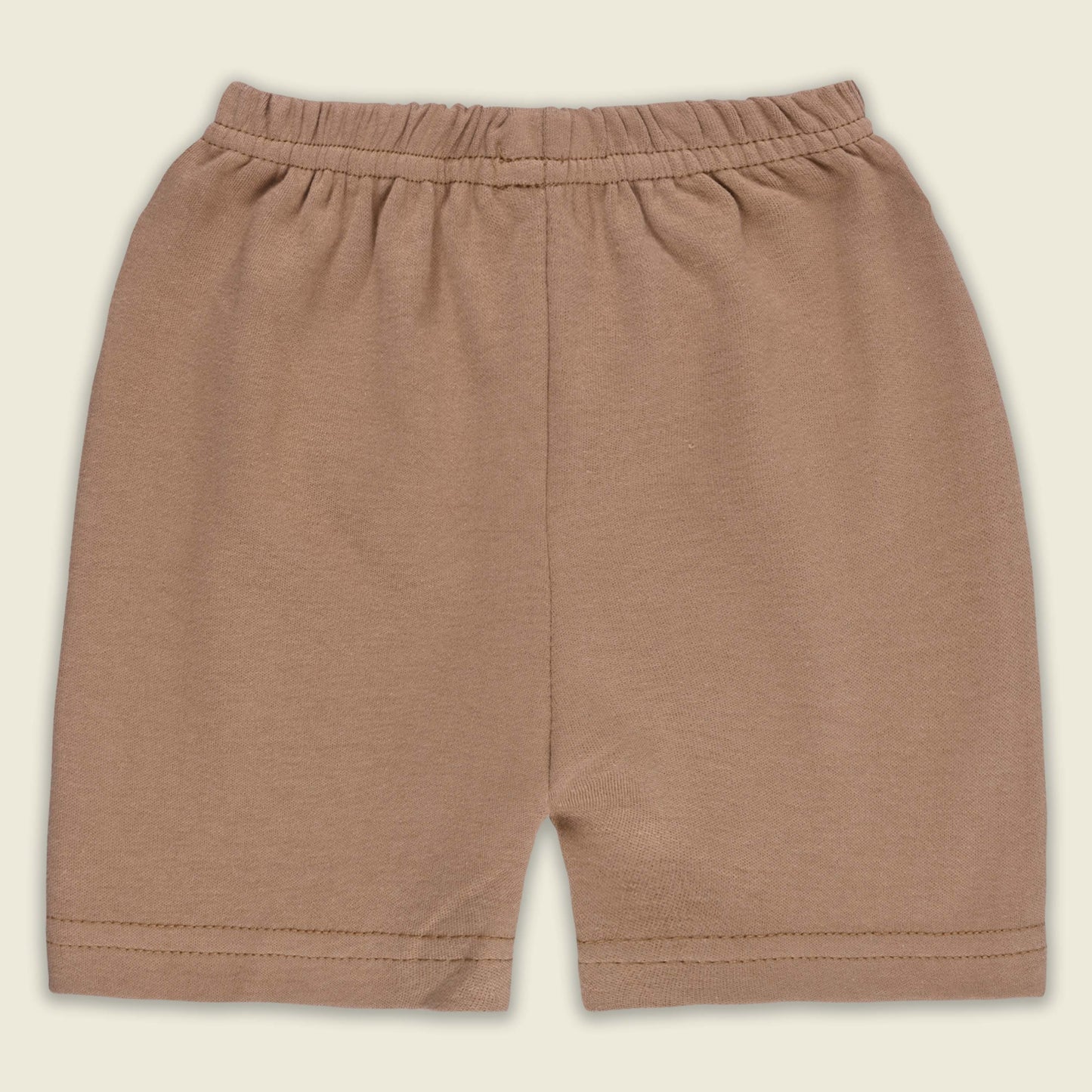 Boys Striped Teddy Print Cotton T-shirt and Shorts Set