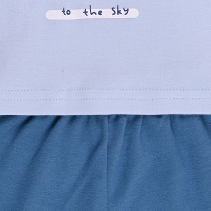 Boys Cotton Printed Tank Top and Shorts Set