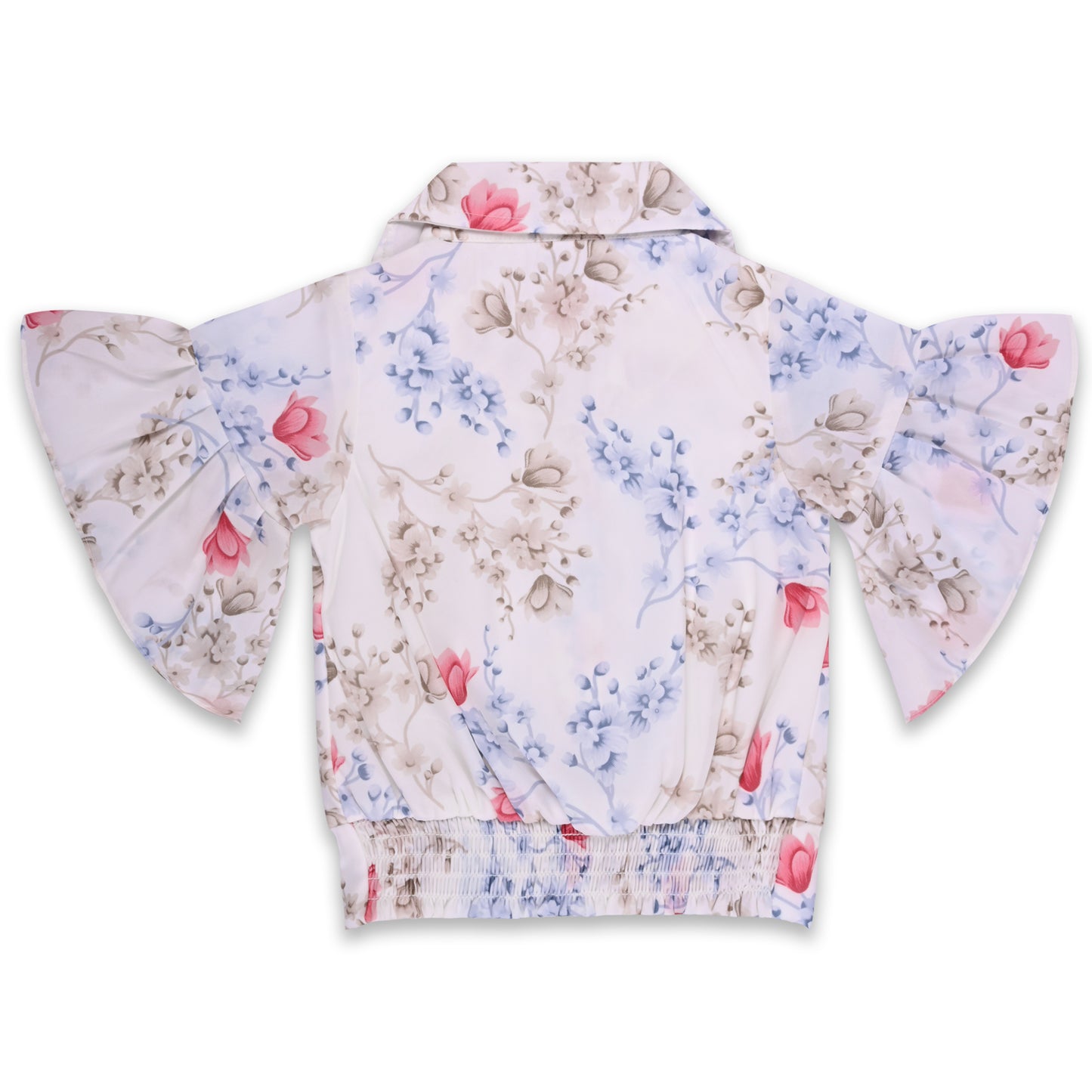Girls Floral Print Top and Shorts Clothing Set