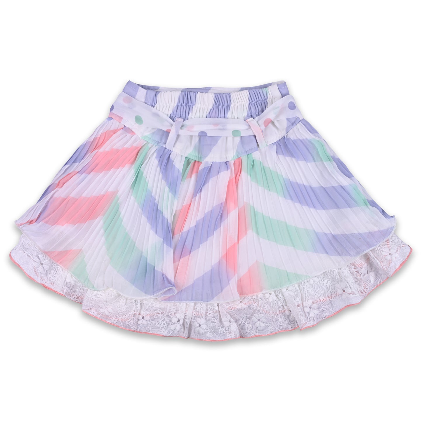 Girls Polka Print Top and Skirt Clothing Set