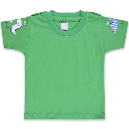 Baby Boys Checked T-Shirt and Shorts Dungaree Set