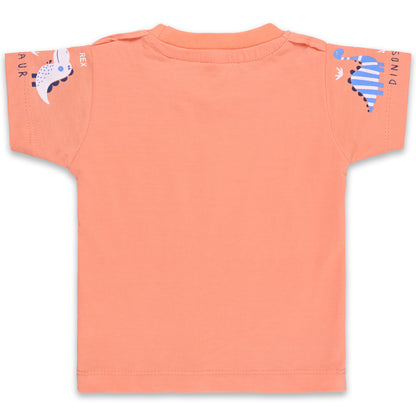 Baby Boys Checked T-Shirt and Shorts Dungaree Set