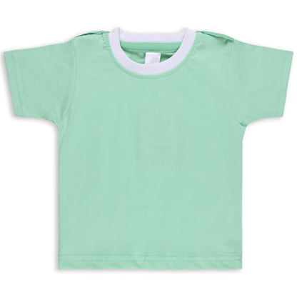 Baby Boys Graphic Printed T-Shirt and Shorts Dungaree Set