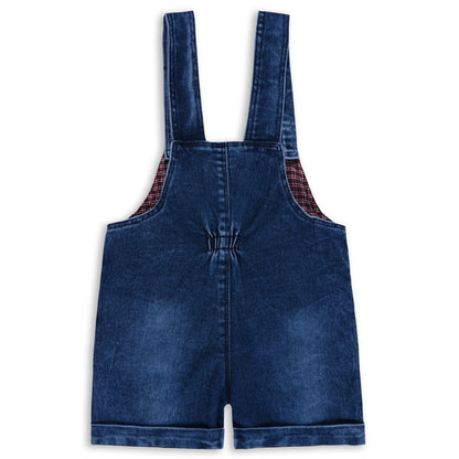 Baby Boys Printed T-Shirt and Shorts Dungaree Set