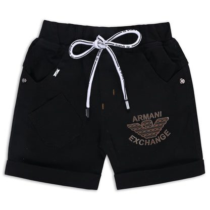 Boys Classic Checkered Print Cotton Shirt and Shorts Set
