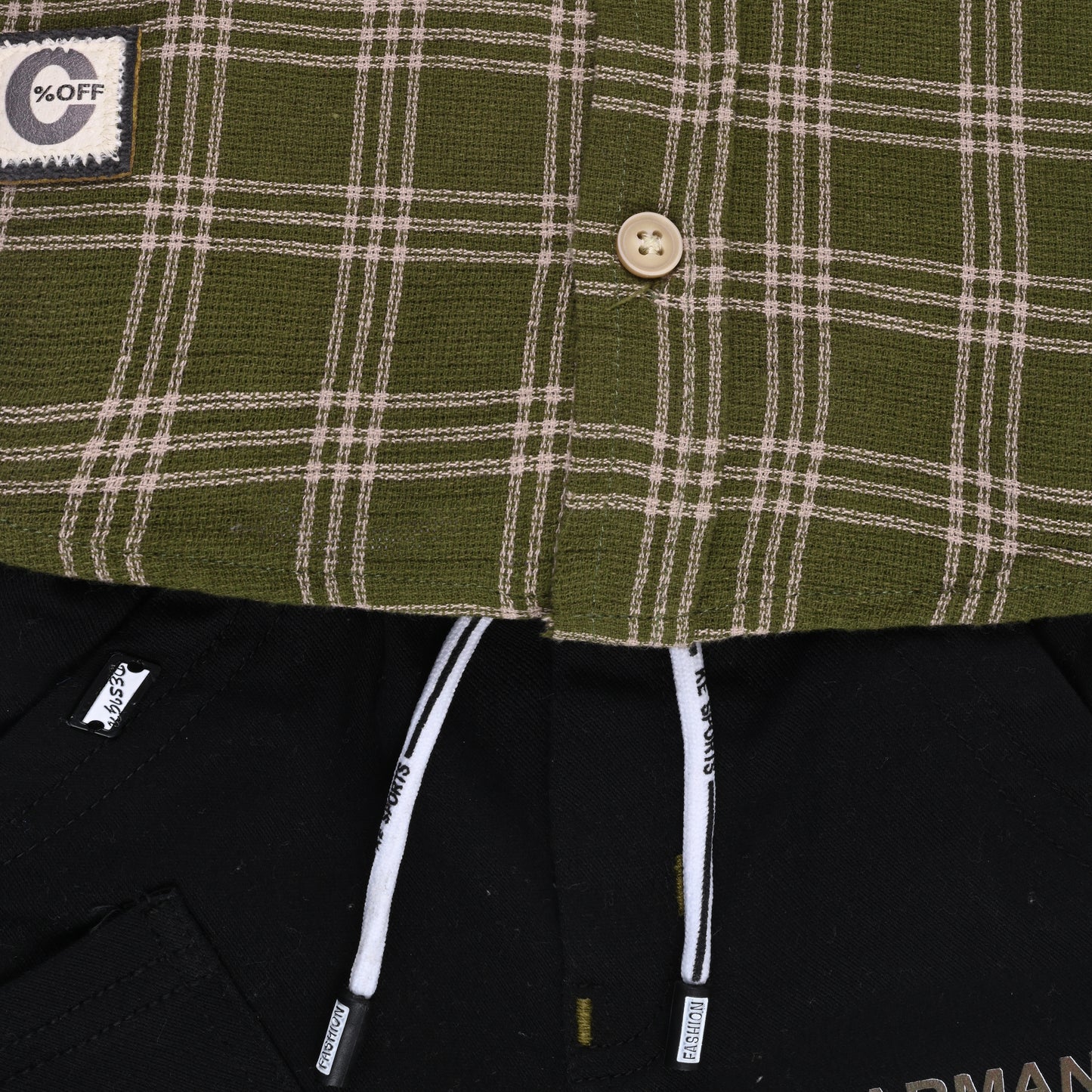 Boys Classic Checkered Print Cotton Shirt and Shorts Set