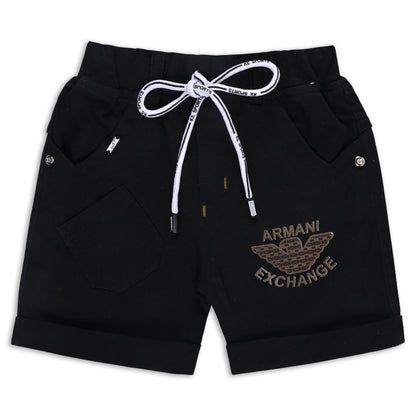 Boys Classic Checkered Print Cotton Shirt and Shorts Set