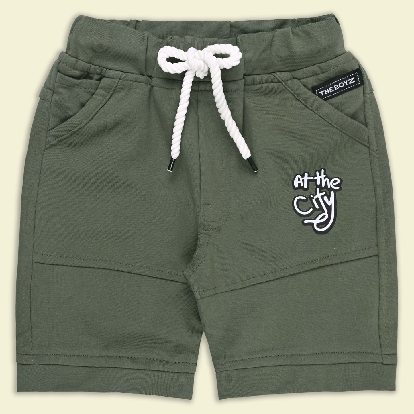 Boys Printed Cotton T-Shirt and Shorts Set