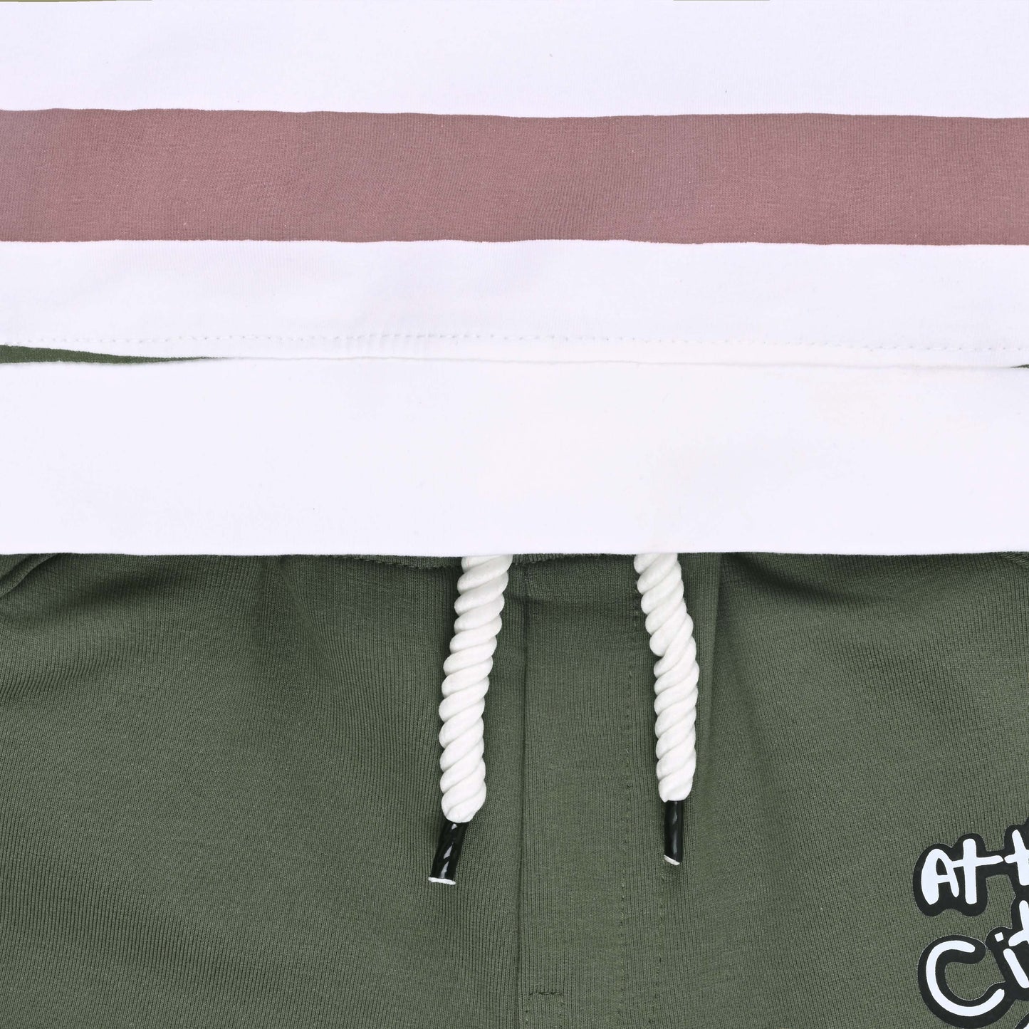 Boys Printed Cotton T-Shirt and Shorts Set
