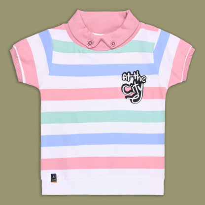 Boys Printed Cotton T-Shirt and Shorts Set