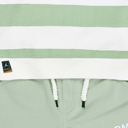 Boys Printed Cotton T-Shirt and Shorts Set