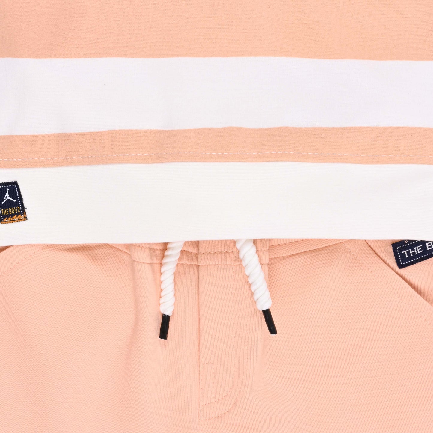 Boys Printed Cotton T-Shirt and Shorts Set