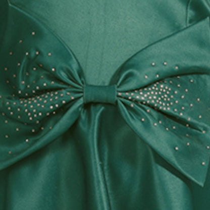 Girls A-line Sleeveless Satin dress