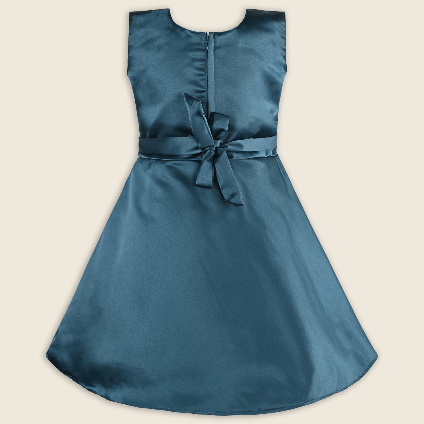 Girls Embellished Bow Detail Party Wear Dress