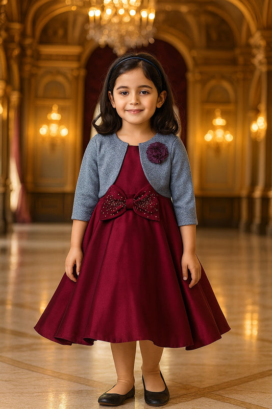 Girls Midi/Knee Length Party Dress