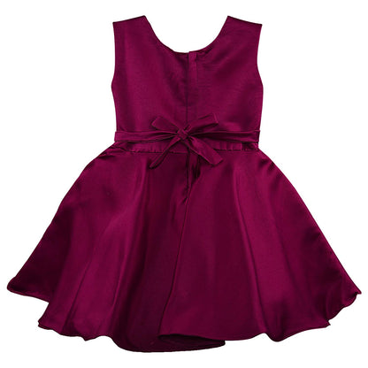 Girls Embellished Bow Detail Party Wear Dress