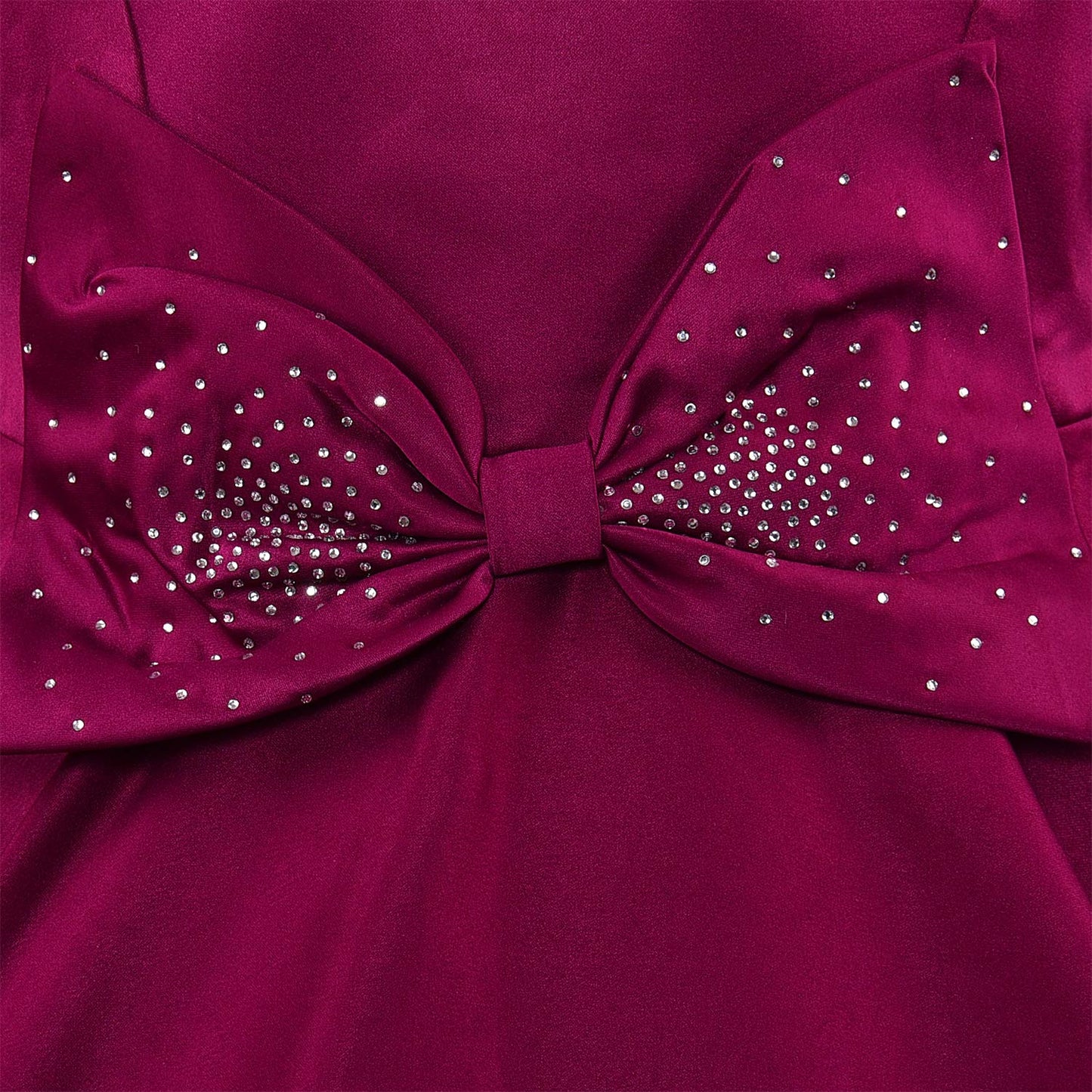 Girls Embellished Bow Detail Party Wear Dress