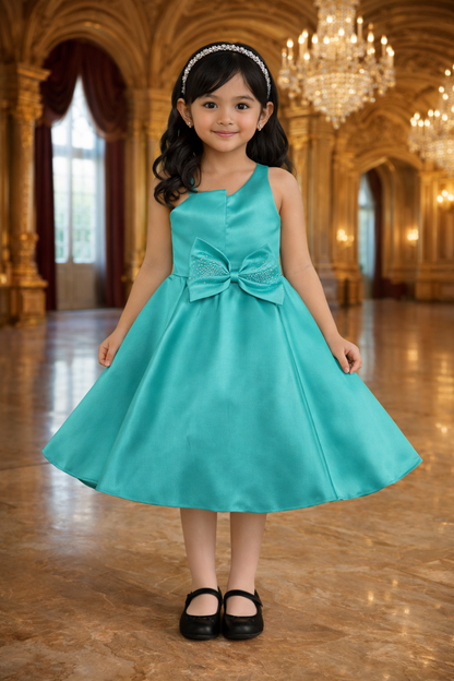 Girls Party Wear Fit and Flare Frock Dress