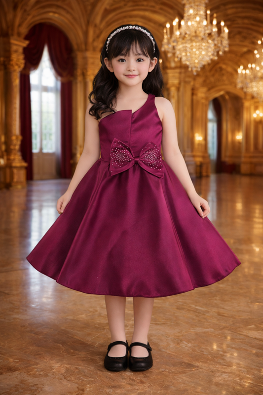 Girls Party Wear Fit and Flare Frock Dress