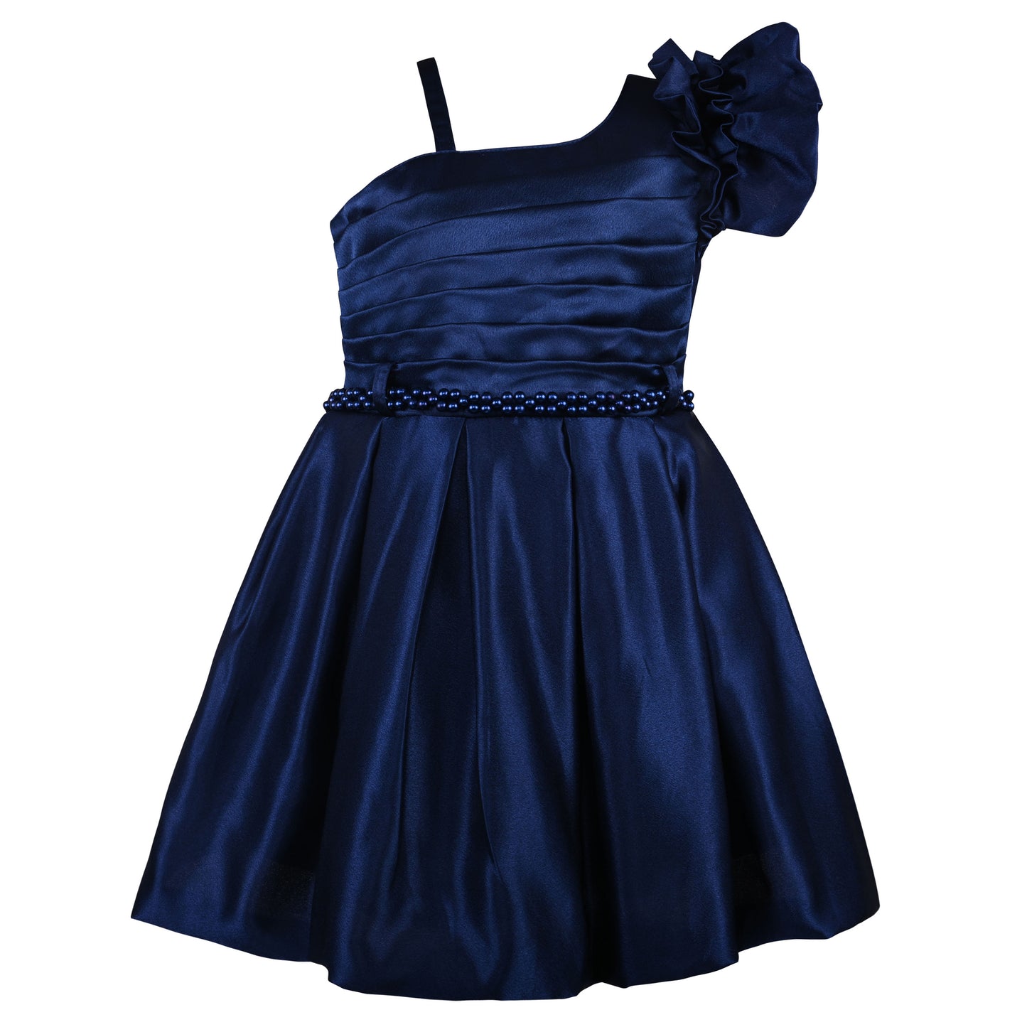 Girls embellished one shoulder partywear dress