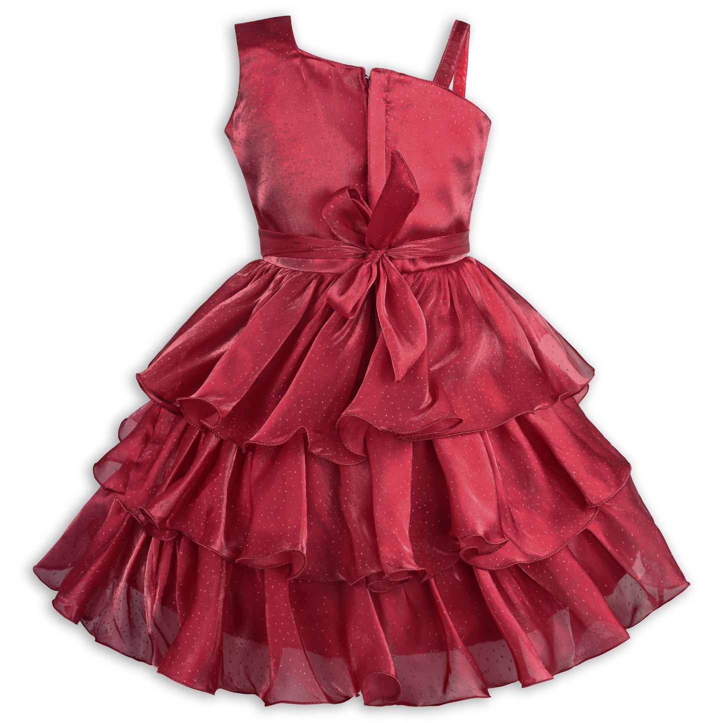 Girls Princess Flared Glittery Party Dress