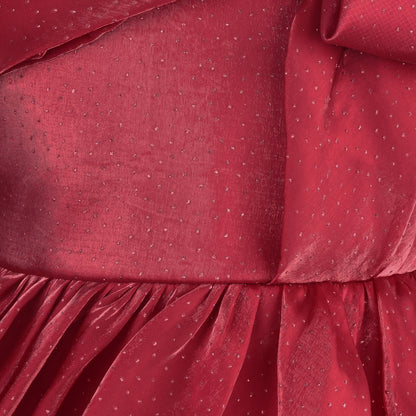 Girls Princess Flared Glittery Party Dress