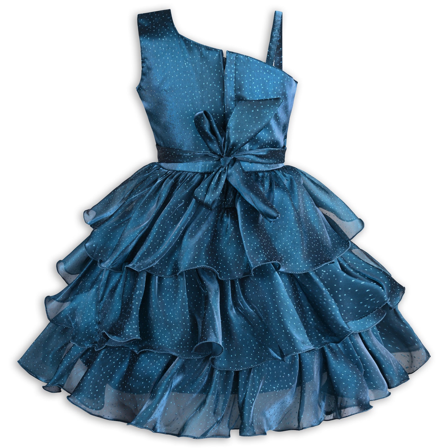 Girls Princess Flared Glittery Party Dress