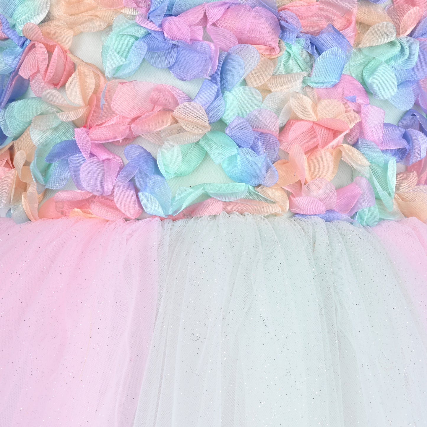 Girls Ruffels Solid Fit and Flare Frock Dress