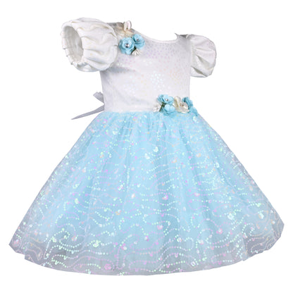 Girls Embellished A-Line Frock Dress