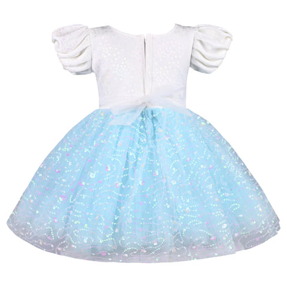 Girls Embellished A-Line Frock Dress