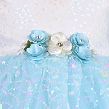 Girls Embellished A-Line Frock Dress