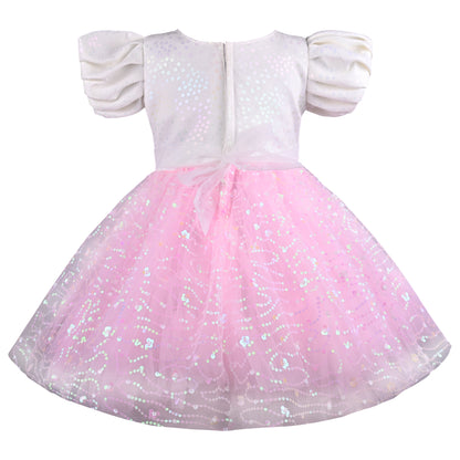 Girls Embellished A-Line Frock Dress