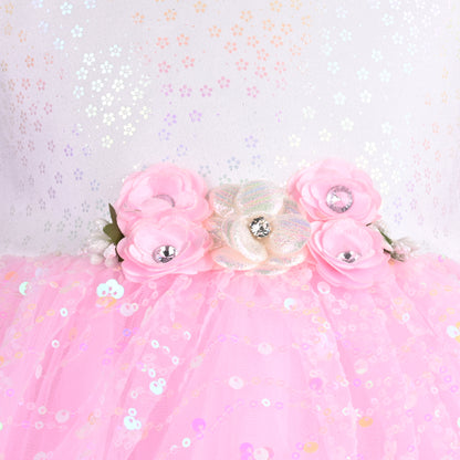 Girls Embellished A-Line Frock Dress
