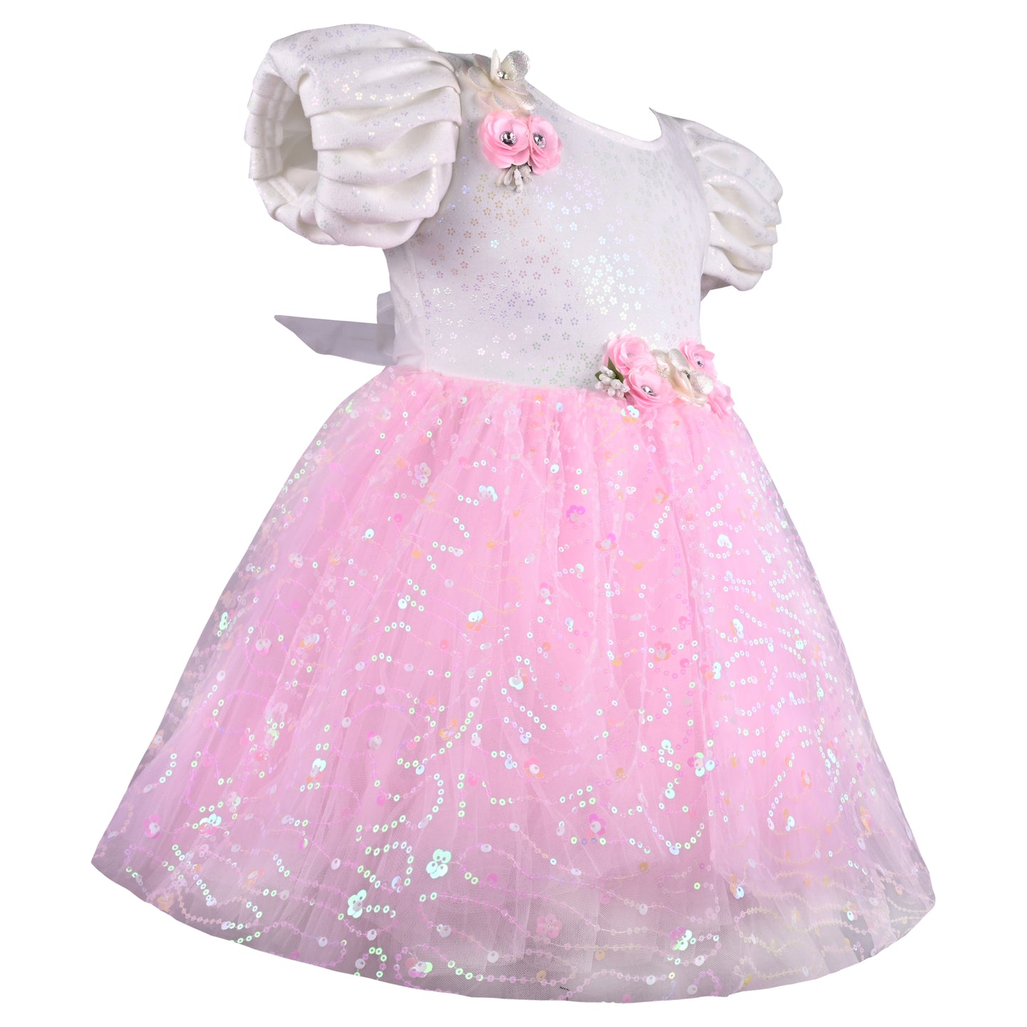 Girls Embellished A-Line Frock Dress