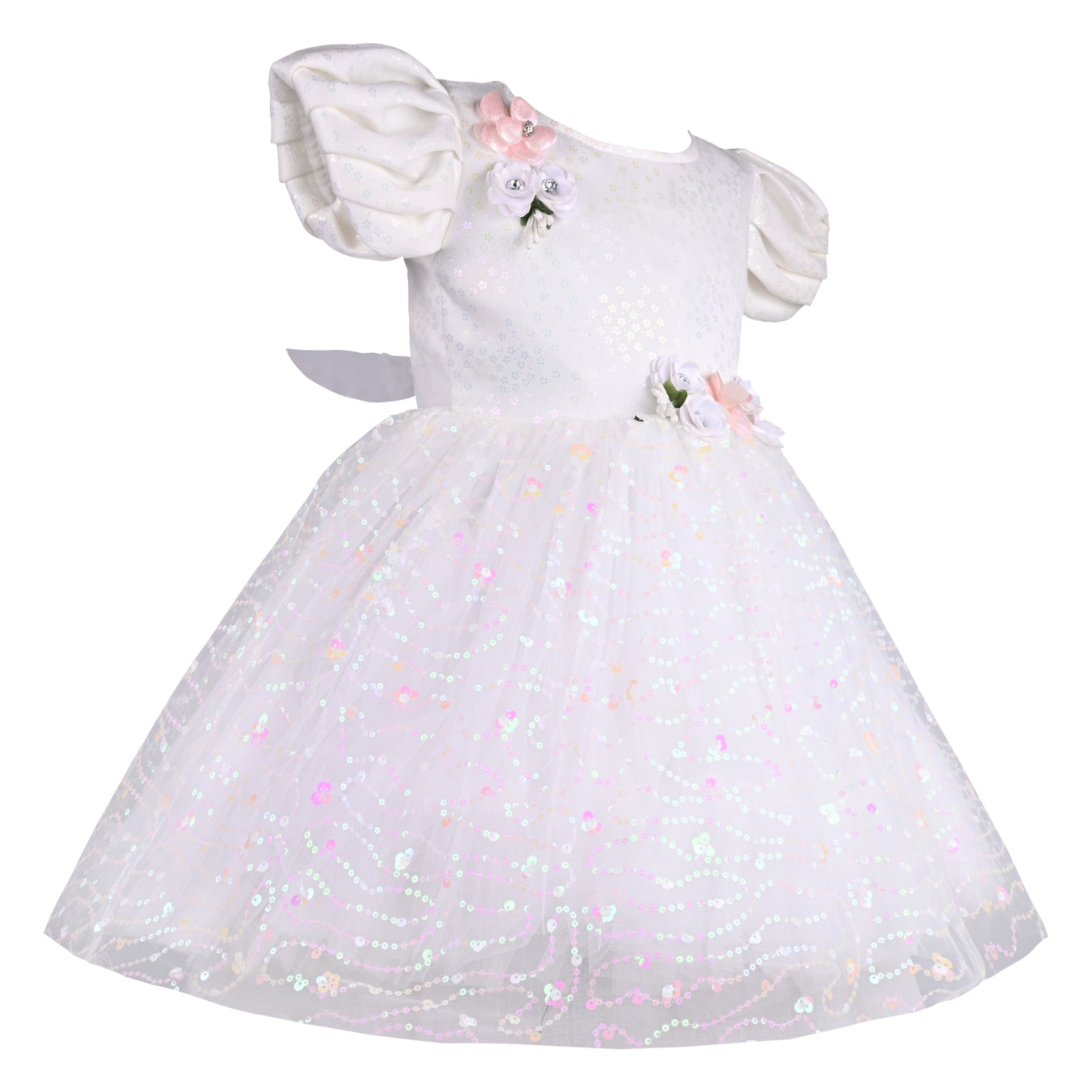 Girls Embellished A-Line Frock Dress