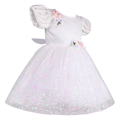 Girls Embellished A-Line Frock Dress