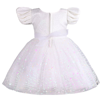 Girls Embellished A-Line Frock Dress