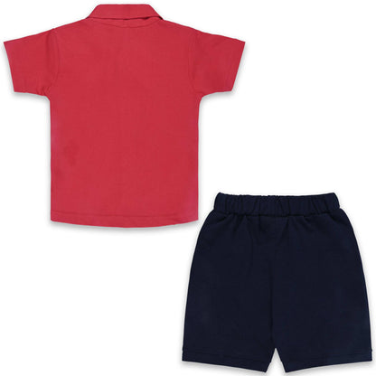 Baby Boys Cotton Striped T-shirt and Shorts Clothing Set