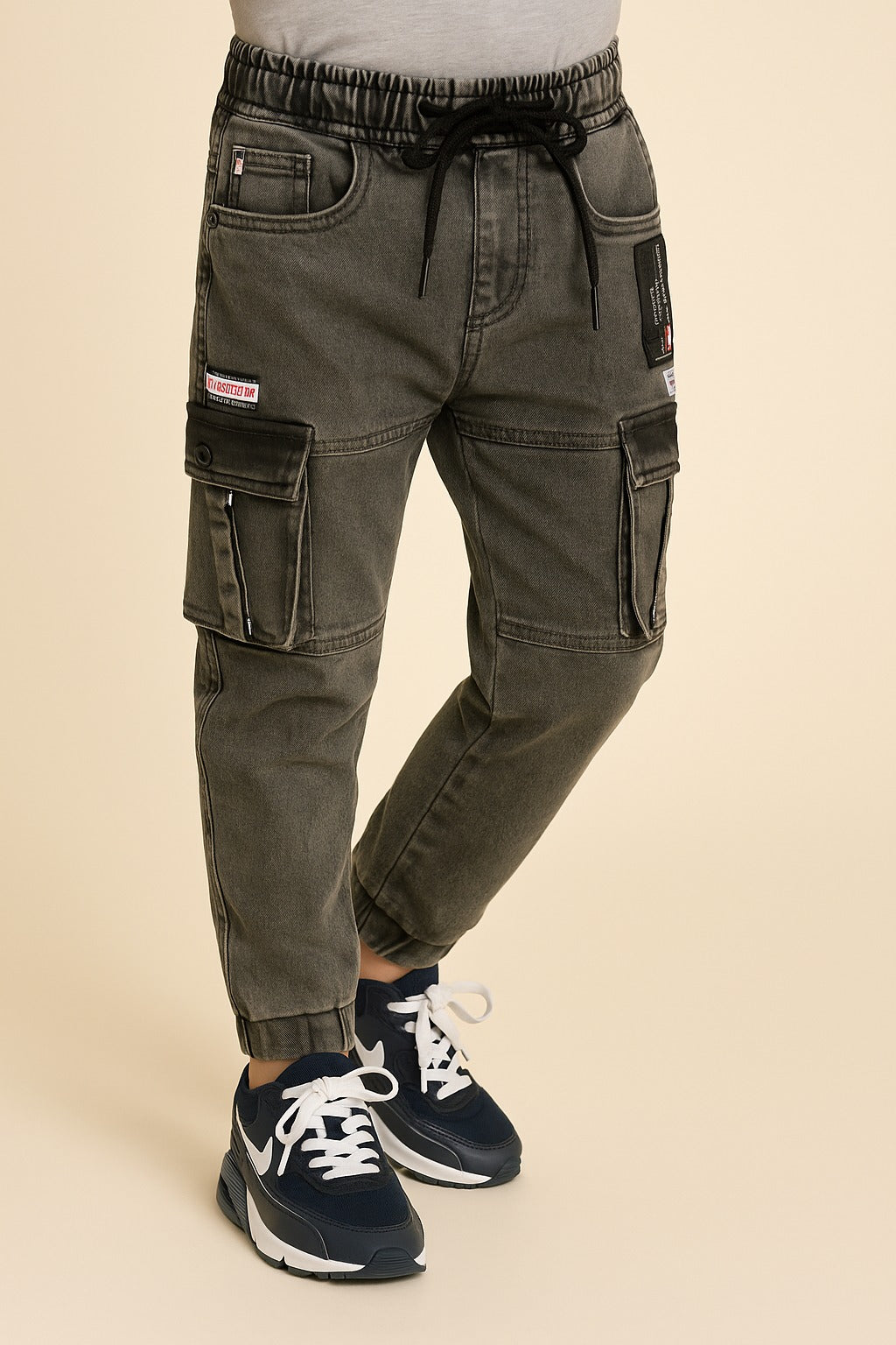 Boys Stylish Cargo Denim Jeans
