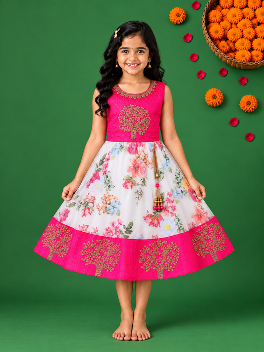 Baby Girls Embroidered Ethnic Dress