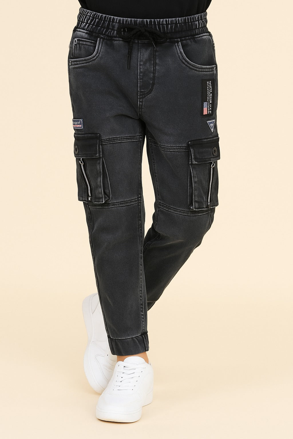 Boys Stylish Cargo Denim Jeans