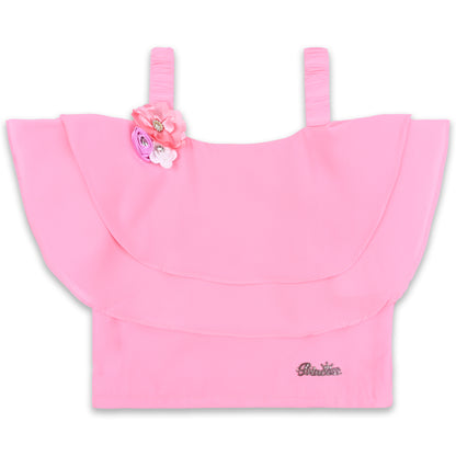 Girls Checked Top and Skirt Clothing Set