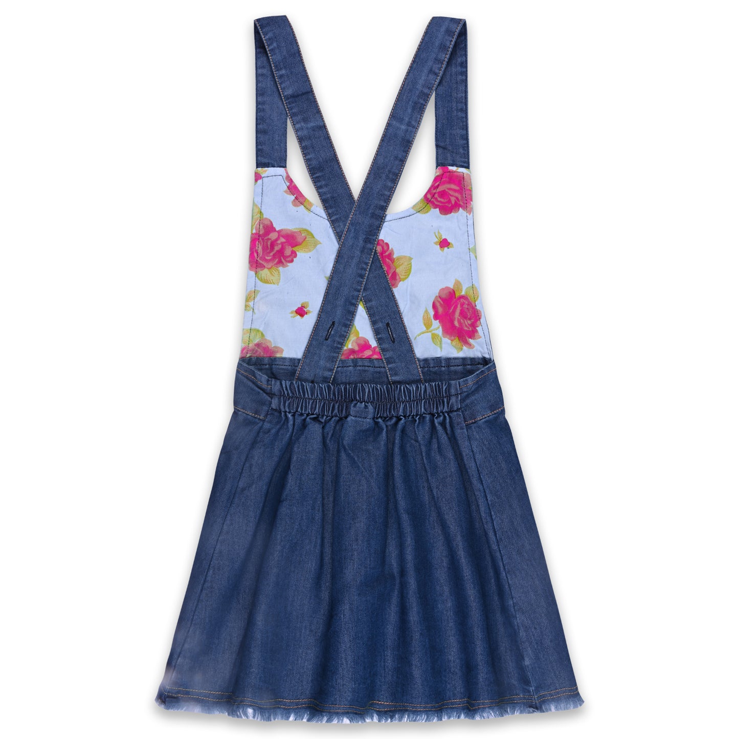 Girls Printed Top and Shorts Dungaree Set